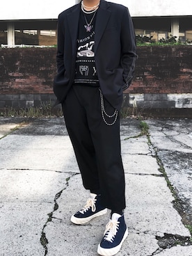 「AGEのアイテム」を使った、TsunEさん（メンズ・179cm）の春コーディネート