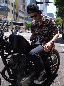 「schott（ショット）のSchott/ショット/URBAN CHINO PANTS/アーバン チノパンツ（チノパンツ）」を使った、ishizawaさん（メンズ・173cm）の春コーディネート