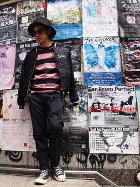 「schott（ショット）のSchott/ショット/URBAN CHINO PANTS/アーバン チノパンツ（チノパンツ）」を使った、ishizawaさん（メンズ・173cm）の夏コーディネート