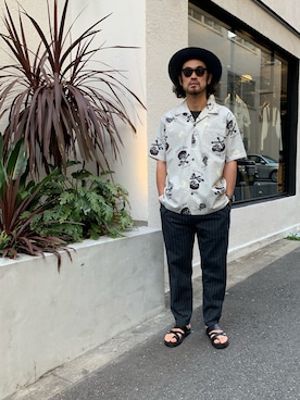 「Schott(ショット)のアイテム」を使った、ishizawaさん(メンズ・172cm)の春コーディネート
