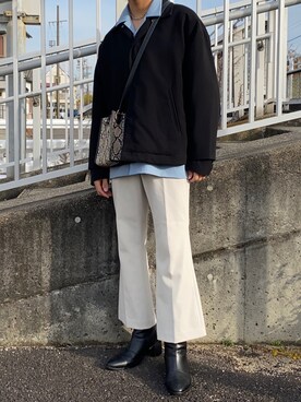 「endevice（エンデヴァイス）のアイテム（シューズ）」を使った、だいちさん（メンズ・167cm）の冬コーディネート
