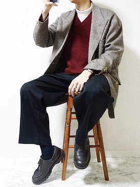 isseiさん（メンズ・180cm）の冬コーディネート