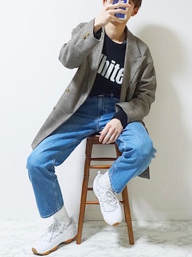 isseiさん（メンズ・180cm）の冬コーディネート