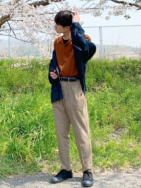 isseiさん（メンズ・180cm）の春コーディネート