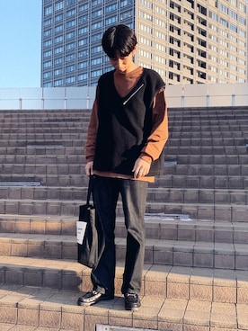 isseiさん（メンズ・180cm）の秋コーディネート