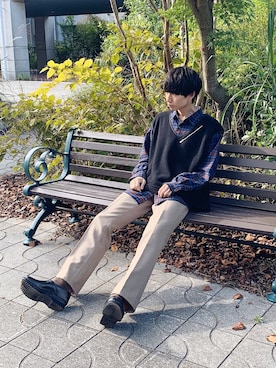 isseiさん（メンズ・180cm）の秋コーディネート