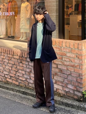 「FREAK'S STORE（フリークスストア）のアイテム（テーラードジャケット）」を使った、isseiさん（メンズ・180cm）の秋コーディネート