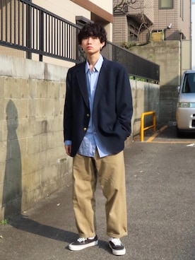 「VANS(バンズ)のアイテム」を使った、isseiさん(メンズ・180cm)の春コーディネート