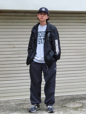 「NEW ERA（ニューエラ）のNEW ERA/ニューエラ キャップ LP 59FIFTY MLBオンフィールド ニューヨーク・ヤンキース 11449295（キャップ）」を使った、isseiさん（メンズ・180cm）の春コーディネート