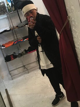 「Guess（ゲス）のアイテム（その他）」を使った、89 aka CCWさん（メンズ・160cm）の秋コーディネート