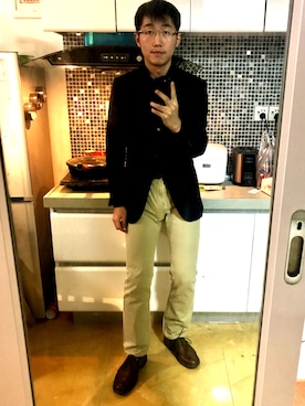 「ISAIA（イザイア）のアイテム」を使った、wing01さん（メンズ・174cm）の冬コーディネート