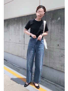 「LOWRYS FARM（ローリーズファーム）のバレエシューズ　802200（バレエシューズ）」を使った、maccoさん（レディース・162cm）の春コーディネート