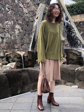 「アイテム（その他）」を使った、maccoさん（レディース・162cm・30代）の秋コーディネート