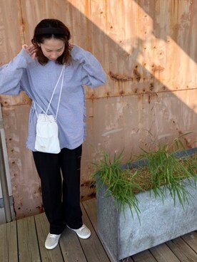 HOLIDAY（ホリデイ）の「SUPER FINE DRY SIDE RUFFLE L/S TOPS 