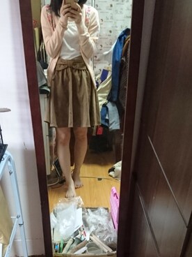 「RETRO GIRL（レトロガール）のアイテム（ポンチョ）」を使った、WendyWenさん（レディース・150cm）の春コーディネート