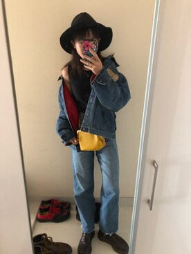 「BIG SMITH（ビッグスミス）のアイテム（ジャケット/アウター）」を使った、평야さん（レディース・157cm）の秋コーディネート