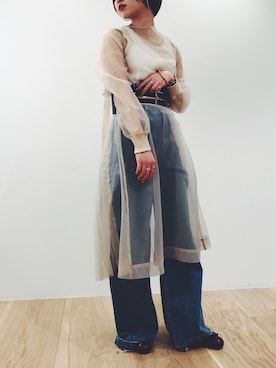 Yukiko Fukudaさん（レディース・155cm）の春コーディネート