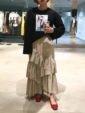 Yukiko Fukudaさん(レディース・155cm)の春コーディネート