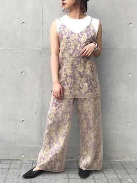 Yukiko Fukudaさん（レディース・155cm）の夏コーディネート