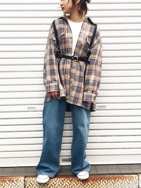 Yukiko Fukudaさん（レディース・155cm）の夏コーディネート