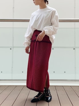 Yukiko Fukudaさん（レディース・155cm）の秋コーディネート