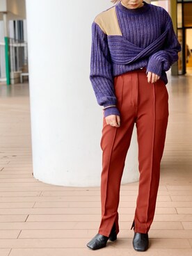 Yukiko Fukudaさん（レディース・155cm）の秋コーディネート