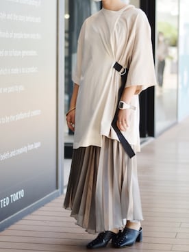 Yukiko Fukudaさん（レディース・155cm）の春コーディネート