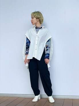 Yukiko Fukudaさん(レディース・155cm)の春コーディネート