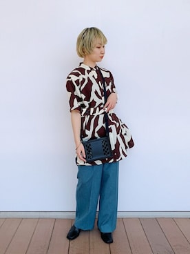 Yukiko Fukudaさん（レディース・155cm）の春コーディネート