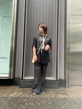 Yukiko Fukudaさん（レディース・155cm）の夏コーディネート