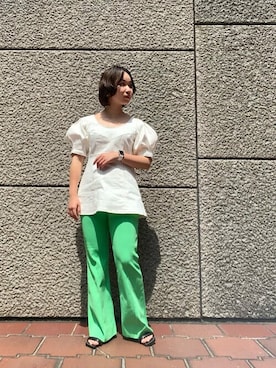 Yukiko Fukudaさん（レディース・155cm）の夏コーディネート