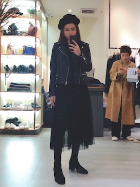 「b+ab（ビープラスエービー）のアイテム」を使った、Omiさん（レディース・160cm）の冬コーディネート