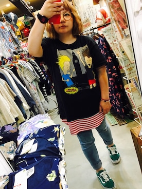 「ビーバスアンドバットヘッド」｜Erikids.さん（レディース・150cm）の夏コーディネート