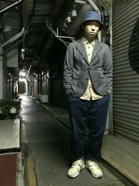 吳泓逸さん(メンズ・168cm)の秋コーディネート