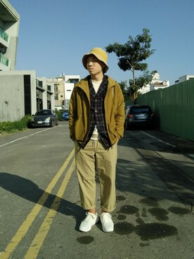 「WISDOM APPAREL（ウィズドムアパレル）のアイテム」を使った、吳泓逸さん（メンズ・168cm）の冬コーディネート