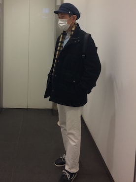 「Golden Bear（ゴールデンベア）のアイテム（ブルゾン）」を使った、オーナガさん（メンズ・173cm）の冬コーディネート
