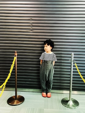 「Three Four Time（ｽﾘｰﾌｫｰﾀｲﾑ）のアイテム」を使った、yu-riさん（キッズ・110cm）の秋コーディネート