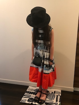 「MARC JACOBS（マークジェイコブス）のアイテム」を使った、yu-riさん（キッズ・110cm）の夏コーディネート