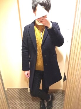 「Dr. Martens（ドクターマーチン）のDr.Martens (ドクターマーチン)/1461 3EYE GIBSON SHOES（その他シューズ）」を使った、Rさんさん（メンズ・170cm）の冬コーディネート