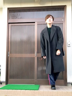 「tk.TAKEO KIKUCHI（ティーケータケオキクチ）のアイテム（その他アウター）」を使った、ツバサさん（メンズ・177cm）の冬コーディネート