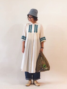 Denim Dungaree デニムダンガリー のワンピース ドレスを使ったレディース人気ファッションコーディネート Wear