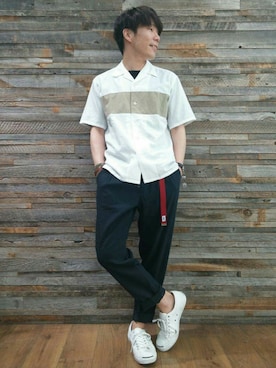 YU-KINさん（メンズ・170cm）の春コーディネート
