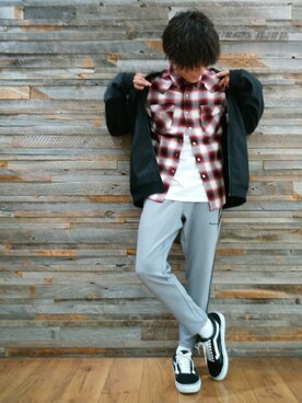 「CONVERSE（コンバース）のアイテム（ブルゾン）」を使った、YU-KINさん（メンズ・170cm）の秋コーディネート
