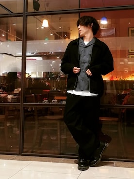 「Right-on（ライトオン）のアイテム（その他アウター）」を使った、YU-KINさん（メンズ・170cm）の秋コーディネート