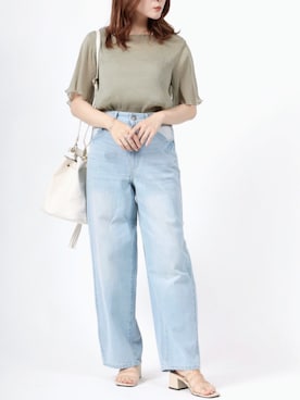 「透けトップス」｜「アイテム（その他）」を使った、Salong hameu  Womenさん（レディース・157cm）の夏コーディネート