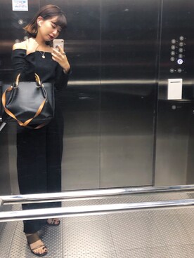 「Ungrid（アングリッド）のアイテム（その他トップス）」を使った、サリーさん（レディース・161cm）の秋コーディネート