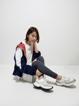 「ウィンドブレーカー」｜「アイテム（その他アウター）」を使った、ARINA / 杉本侑菜さん（レディース・163cm）の冬コーディネート