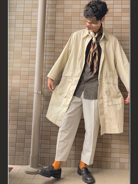 「UNIQLO U」｜あごさん（メンズ・184cm）の春コーディネート