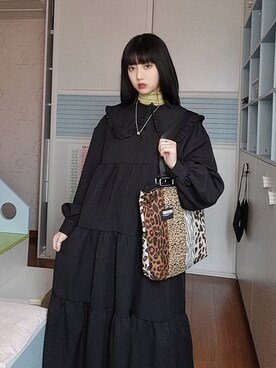 「WC（ダブル シー）のアイテム（ワンピース/ドレス）」を使った、狐さん（レディース・163cm）の春コーディネート