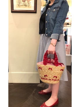 「Maison de FLEUR（メゾンドフルール）のアイテム」を使った、haruさん（レディース・148cm）の春コーディネート